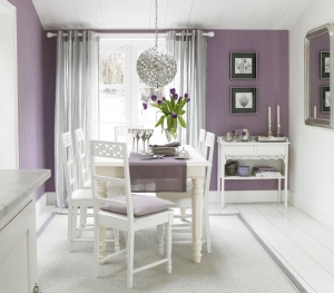 Lilac dining room