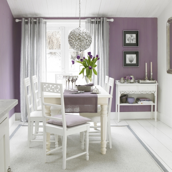 Lilac dining room