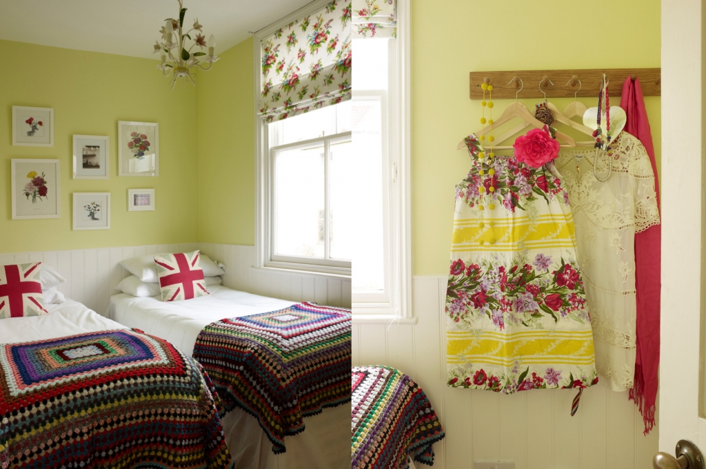 Yellow bedroom by Sophie Robinson. Photograph by Rachael Smith
