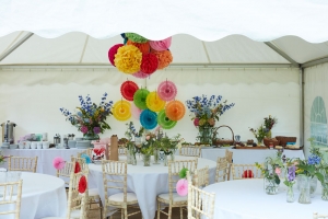 Garden party marquee styling LR
