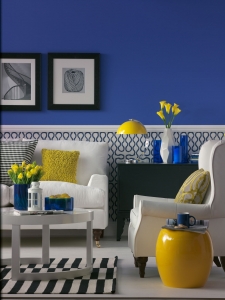 Blue yellow living room sophie robinson