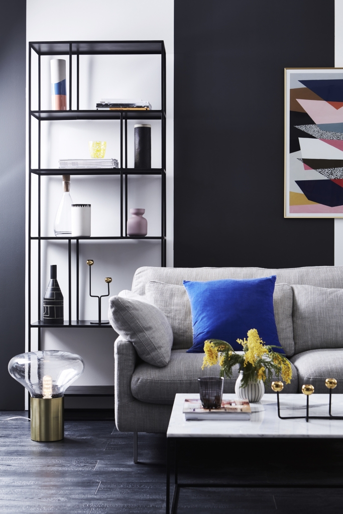 Colour psychology winter personality loves sleek interiors with cool colours and high contrast. Room designed by Sophie Robinson for Habitat