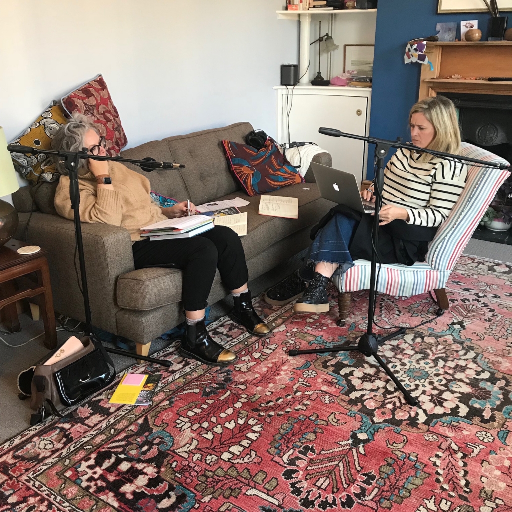 kate watson smyth and sophie robinson record their odcast, The Great Indoors, and discuss how to up do your rented pad