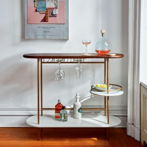 West Elm tiered bar console
