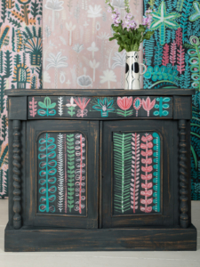 Annie Sloan Botanical Chest of Drawers painted by Lucy Tiffney for The Colourist Issue 1 with Chalk Paint by Annie Sloan 1 2000 1800x2193 1