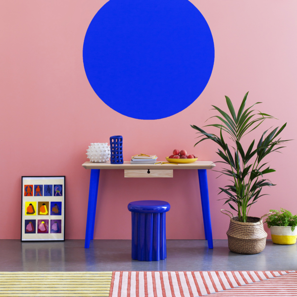 YesColours Electric Blue Calming Peach